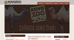 Desktop Screenshot of kovozoo.cz